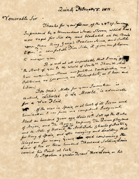 John Adams Letter 1