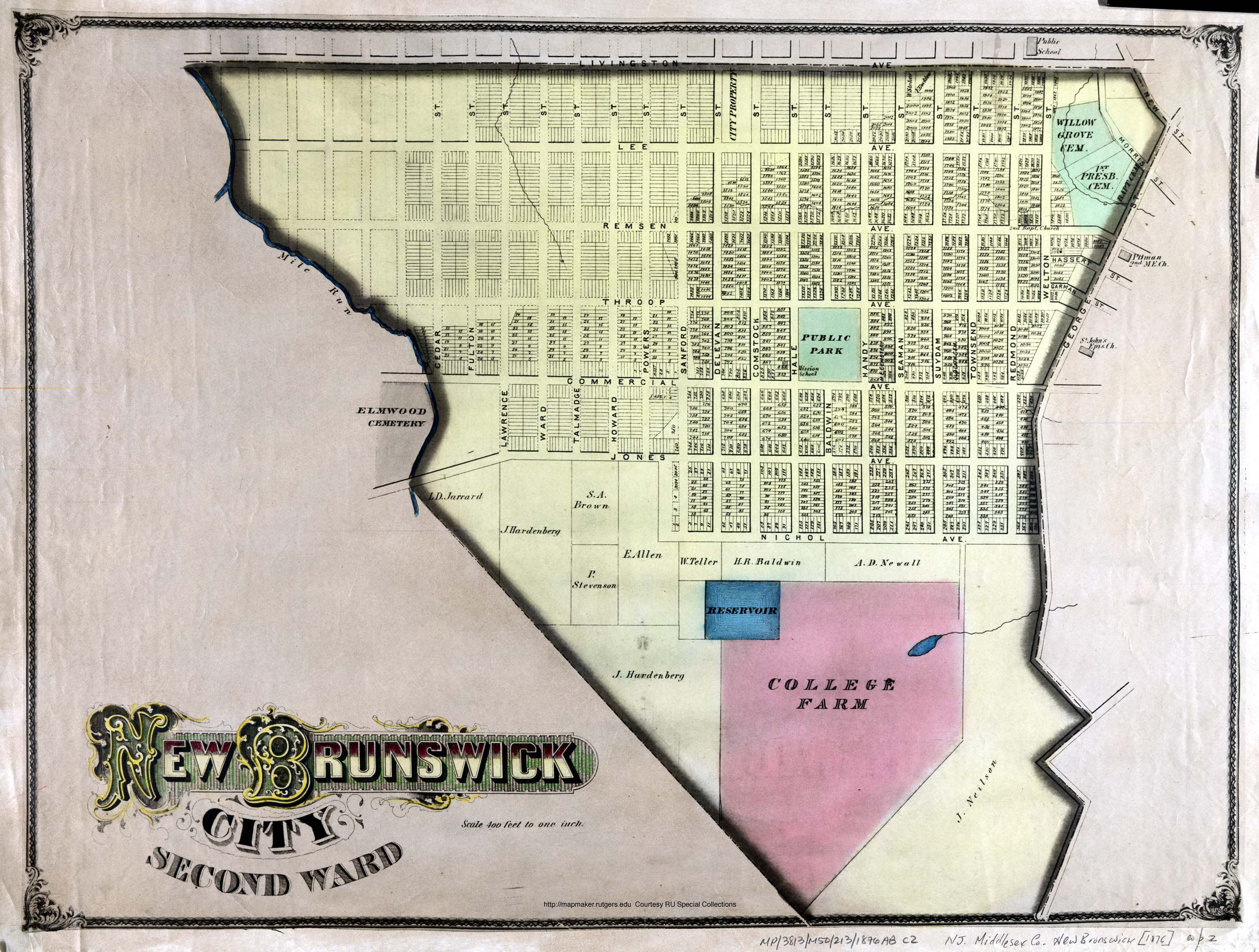 Map Of New Brunswick New Jersey